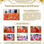 จดหมายข่าว : พิธีเปิดโครงการอบรมกรรมฐาน ประจำปี ๒๕๖๘